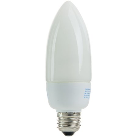 SUNSHINE LIGHTING Sunlite¬Æ SLM7/27K 7W Chandelier CFL Light Bulb, Medium Base, Warm White 05296-SU